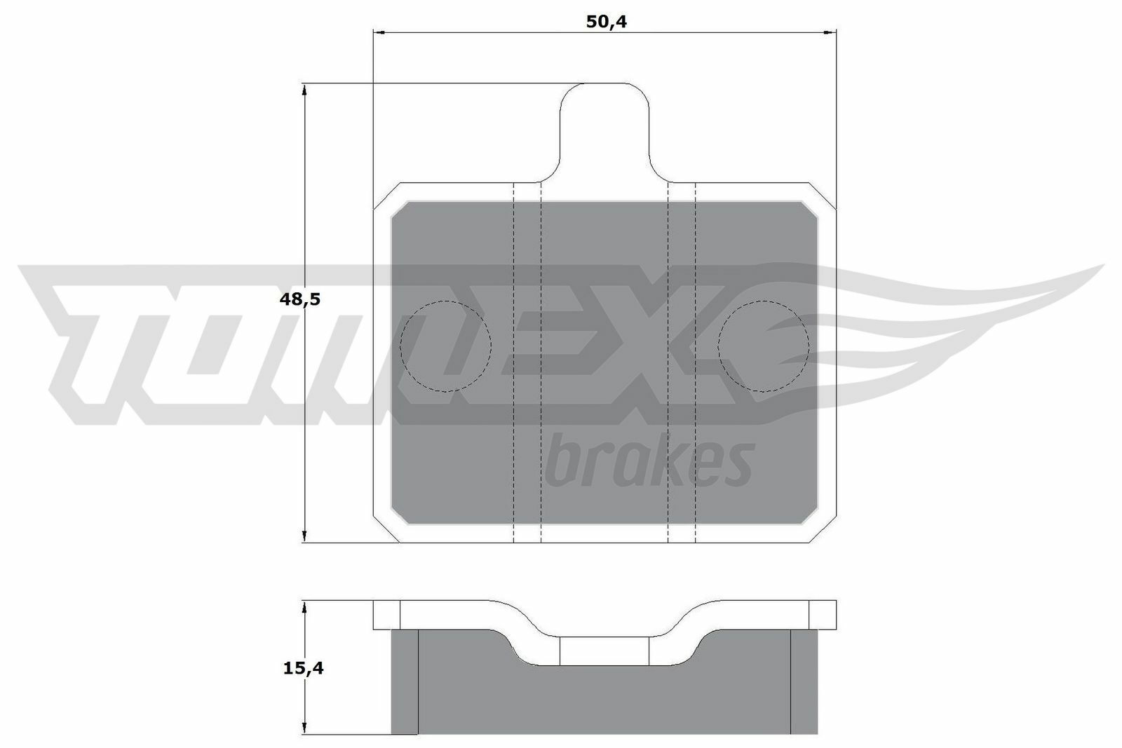 Sada brzdových destiček, kotoučová brzda TOMEX Brakes